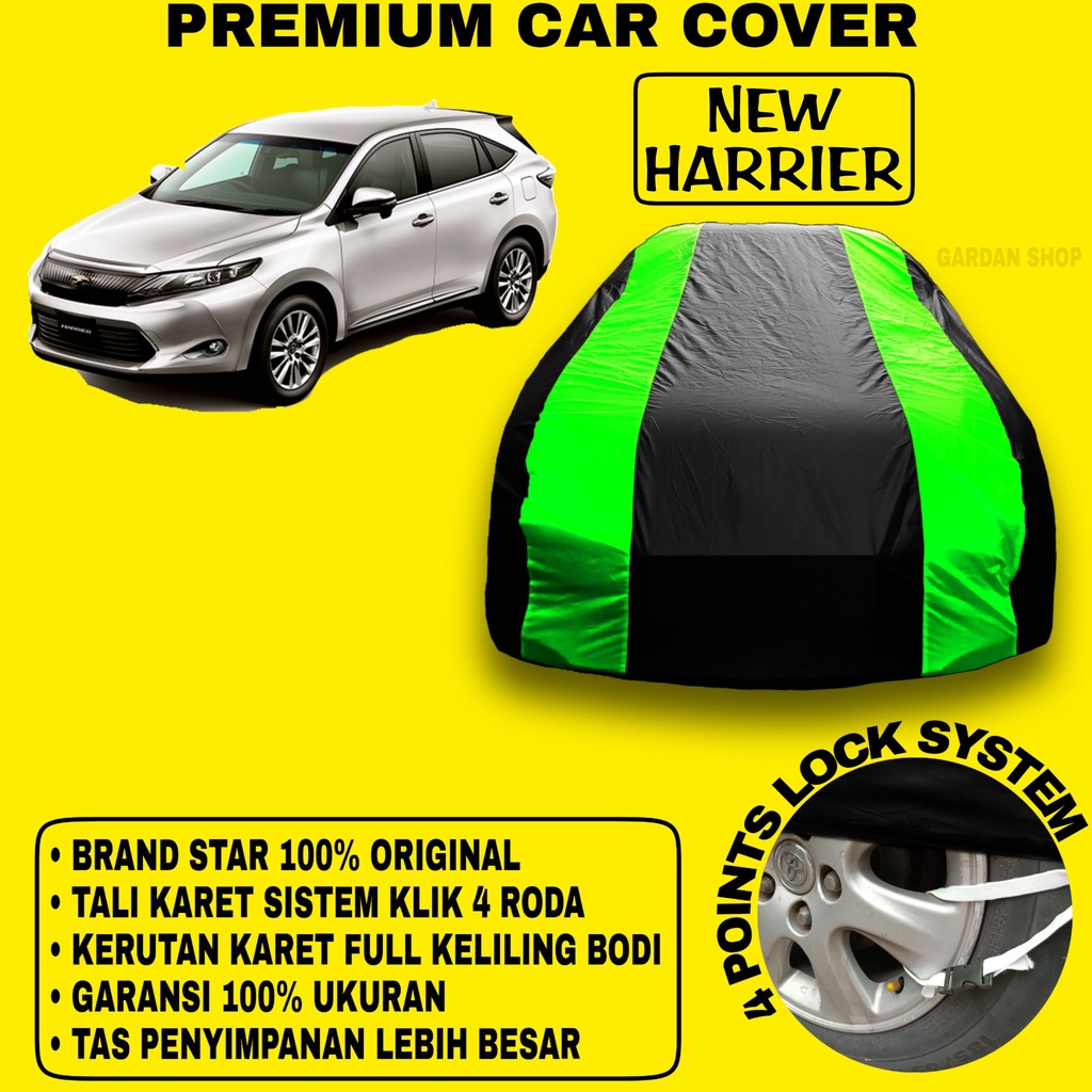 Body Cover NEW HARRIER Sarung Strip HIJAU Penutup Pelindung Bodi Mobil New Harrier PREMIUM