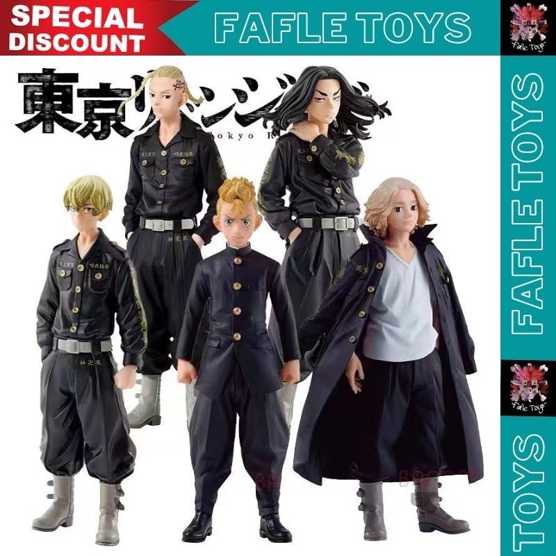 Action Figure Tokyo Revengers Draken Baji Mikey Mitsuya Takemichi / Action figure Anime Tokyo Reveng