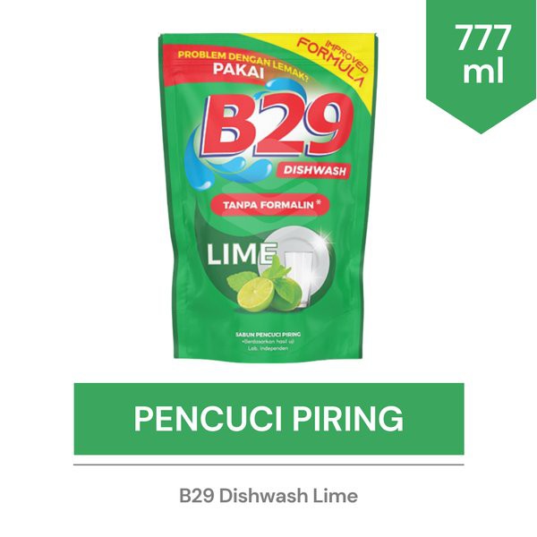 Unik B29 Dishwash 777ml - Lime Sabun Pencuci Piring Limited