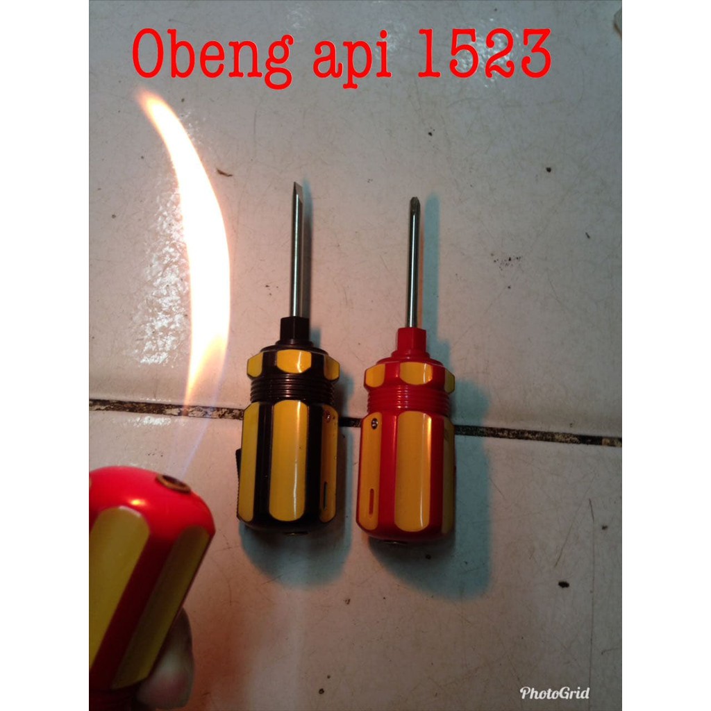 Super Hot! KOREK API OBENG KOREK GAS UNIK MANCIS LIGHTER GAS BUTANE Terbatas!