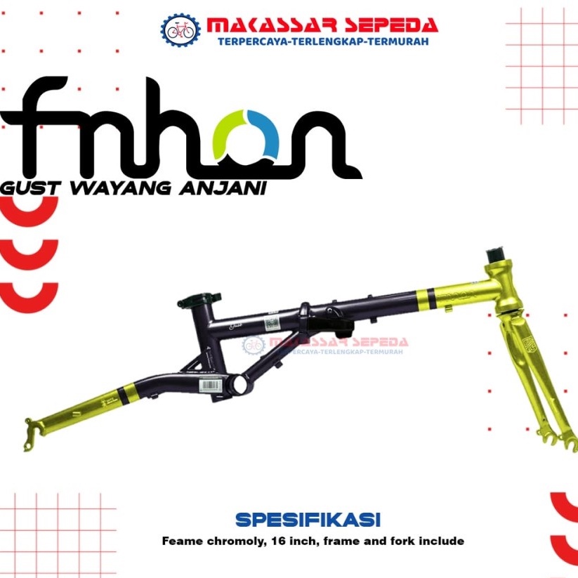 FRAME SEPEDA FNHON GUST WAYANG ANJANI DISCBRAKE