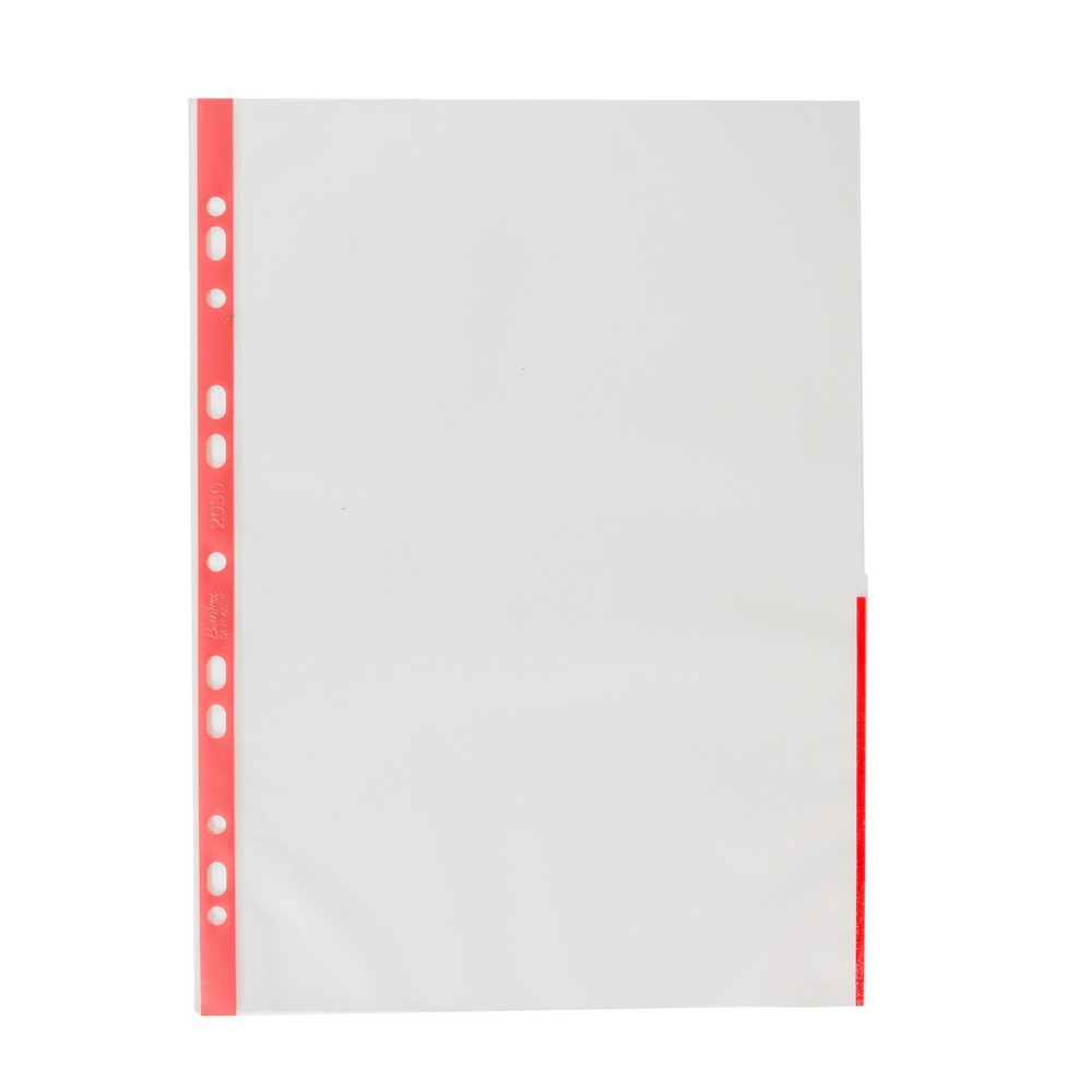 

[Zada] Bantex Signal Pocket Antiglare 25 Sheets A4 Red 2050 09