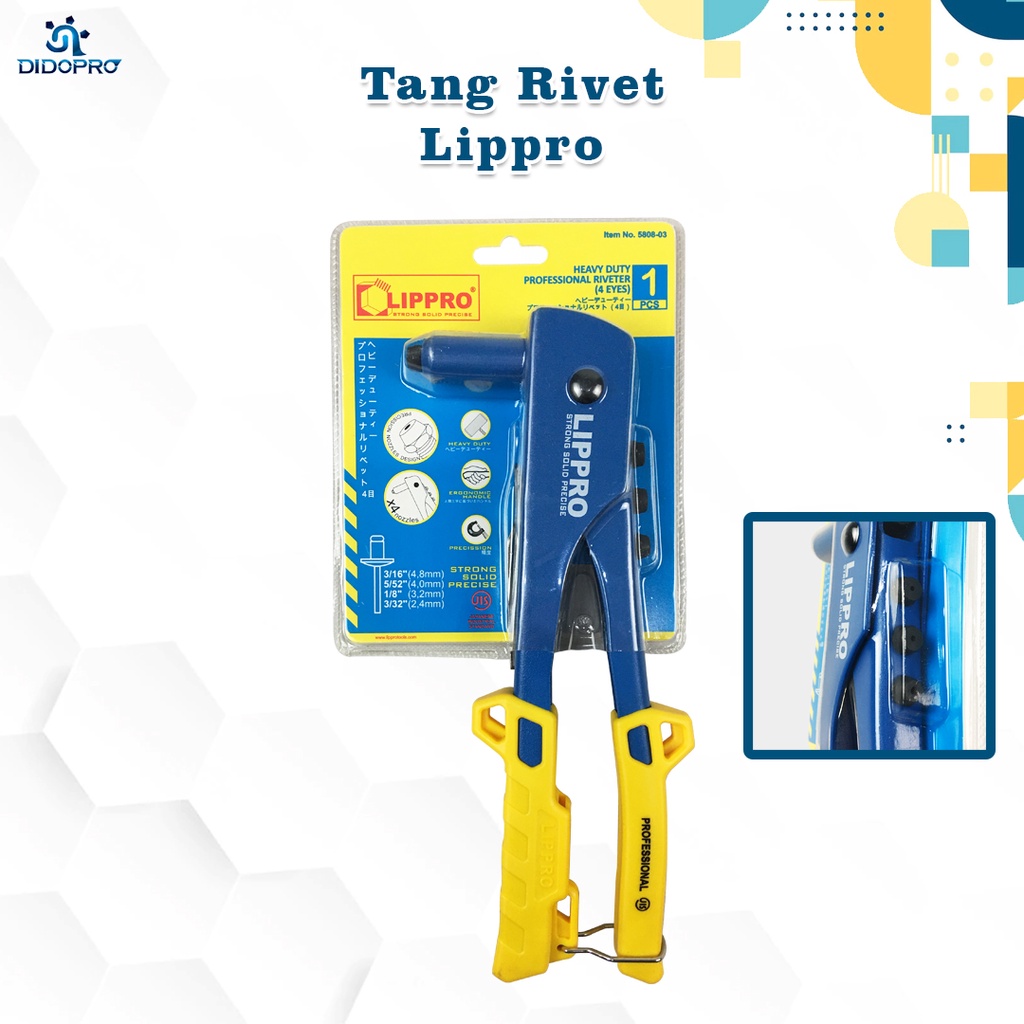 LIPPRO TANG RIVET RIFET HD HEAVY DUTY RIVETER HAND RIVETER TEMBAKAN PAKU BLIND