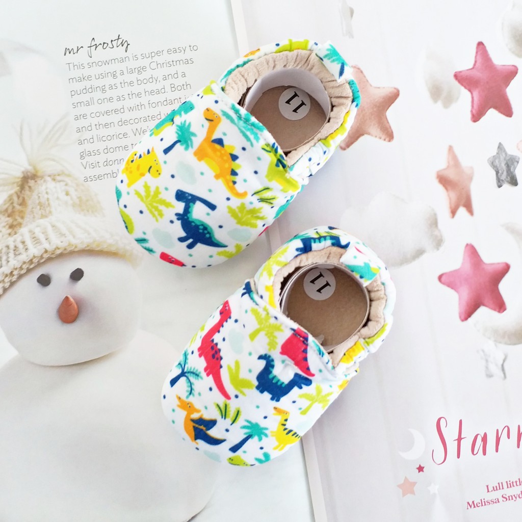 HappyOliver HAE-WON SEPATU Prewalker Bayi Bahan Katun Prewalker Shoes bayi laki perempuan newborn 3-18 bulan