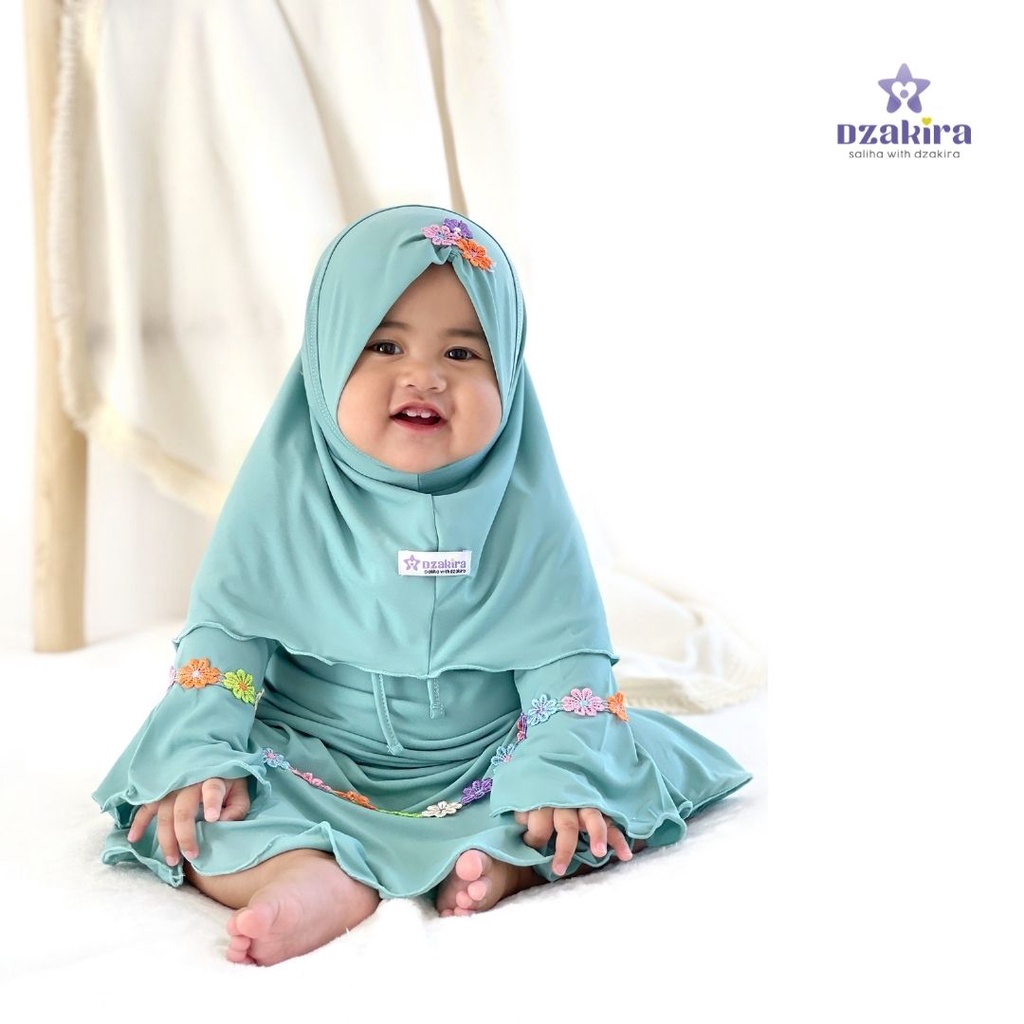 GAMIS BAYI 0-2thn RENDA BUNGA MELATI PELANGI KANAYA WARDAH JERSEY TWIST PREMIUM ORIGINAL by DZAKIRA