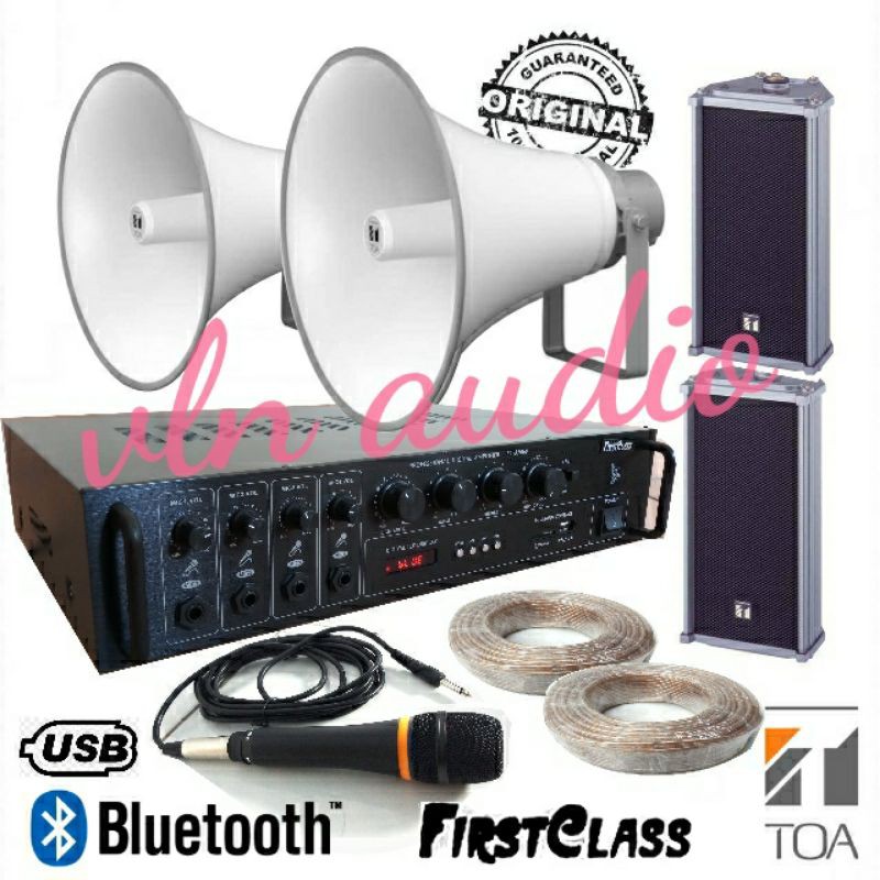 PAKET SOUND MASJID INSTALASI TOA HORN SPEAKER DAN SPEAKER DALAM TOA