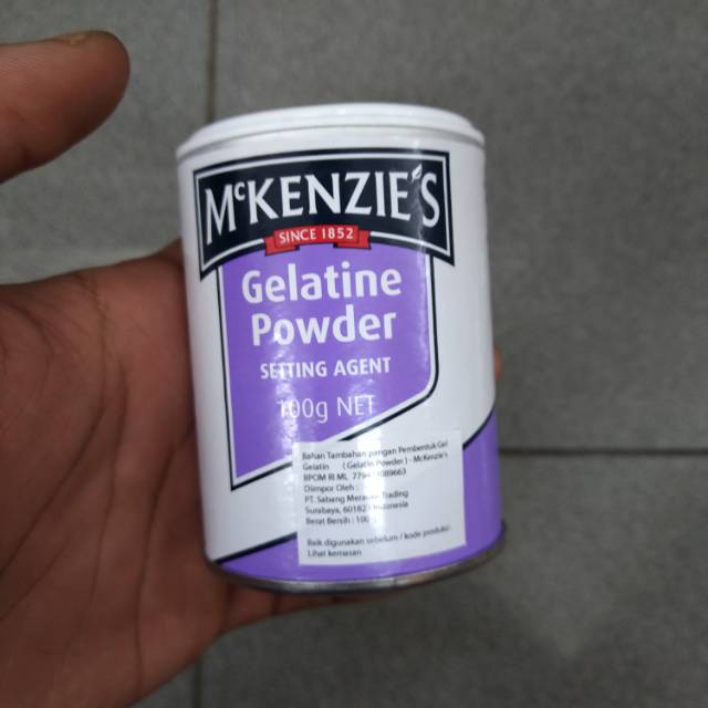 

mc Kenzie's gelatine powder 100gr / gelatin bubuk import mc kenzie's 100gr #import murah