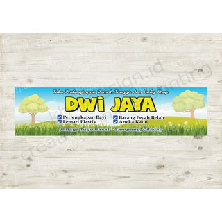 SPANDUK TOKO  BANNER  CUSTOM DESAIN Shopee  Indonesia