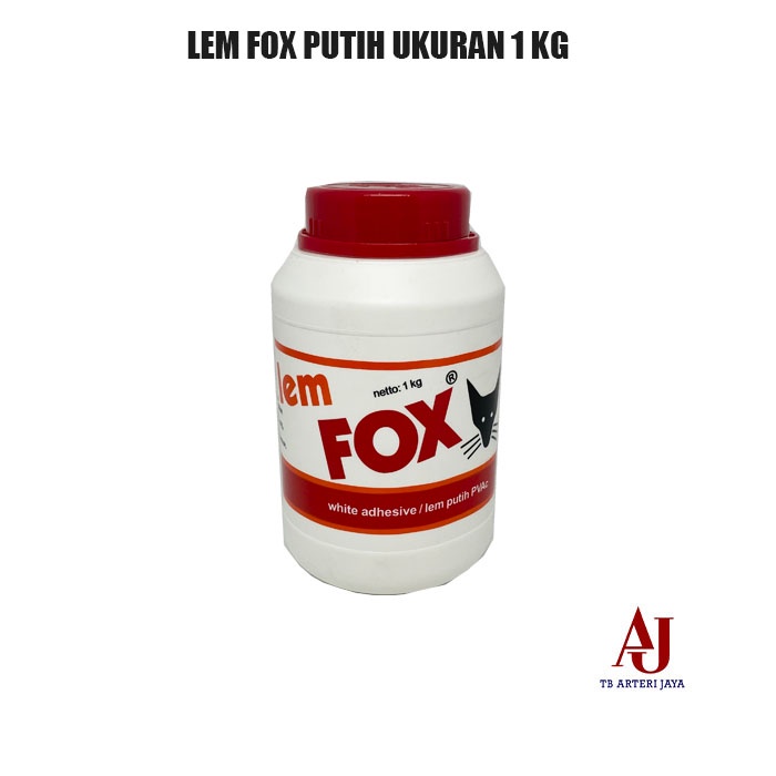 

Lem Fox Putih Pvc Ukuran 1 KG Atau Lem Kertas Putih Atau Lem kayu Putih 1000 Gram