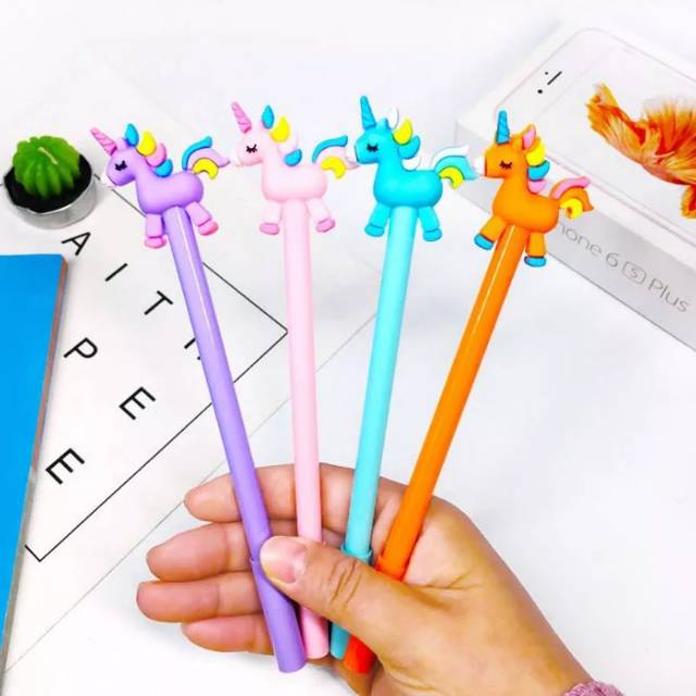 

Pulpen gel Unicorn Corousel pena lucu