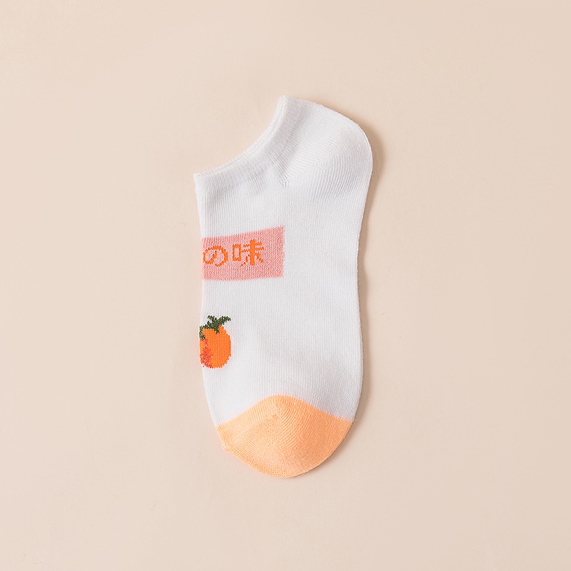 BEE - Kaos Kaki Unisex Pria Wanita / Kaos Kaki Pendek Import Ankle Socks-SC-30 TWO PEACH