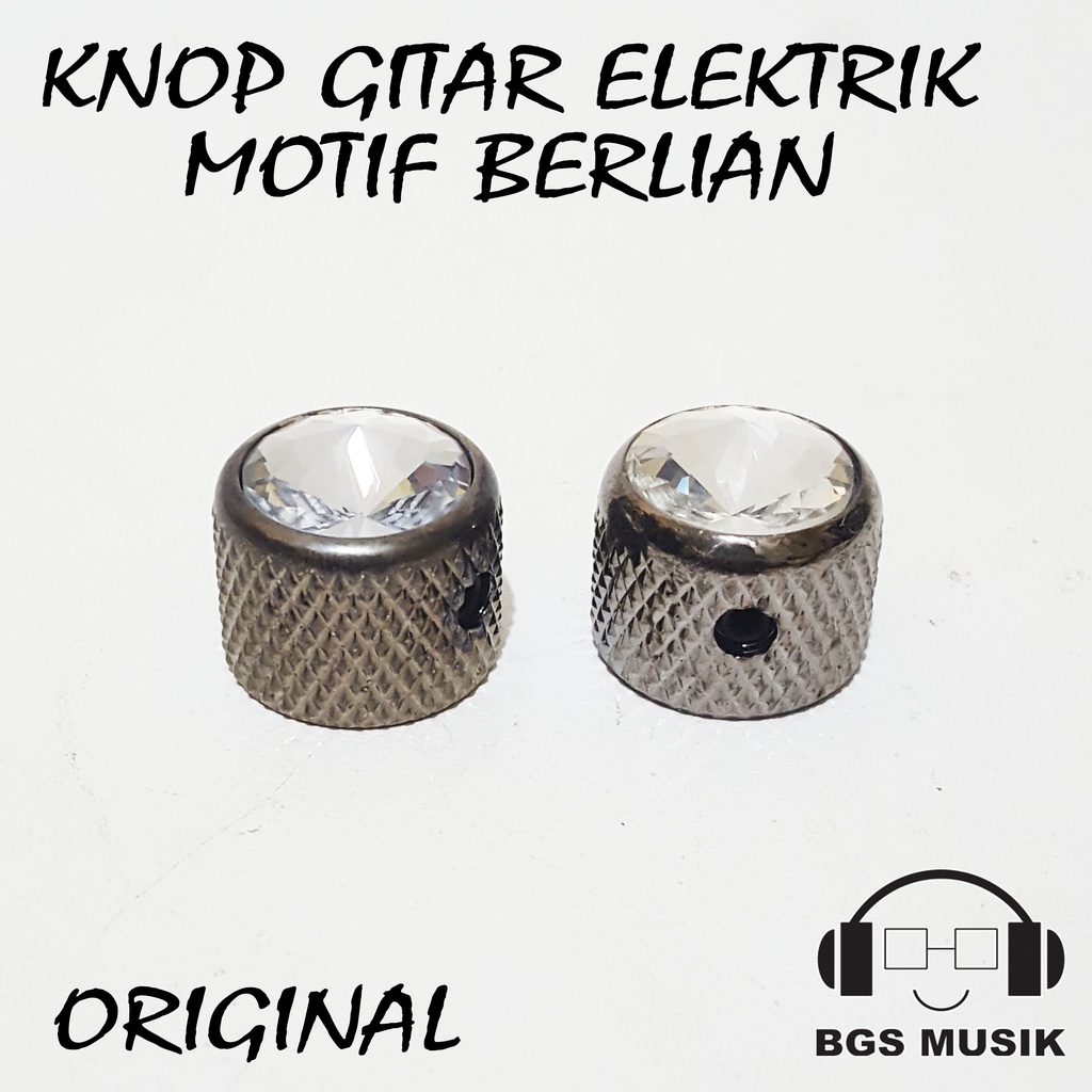 Knop Gitar Besi Motif Berlian Original - Knop Gitar Motif Berlian - Knop Gitar Elektrik Original