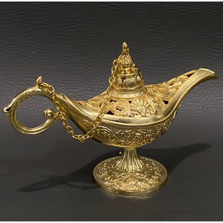  Hiasan  Pajangan Aladin Arab Warna  Gold  Bahan Logam 12x7 CM 