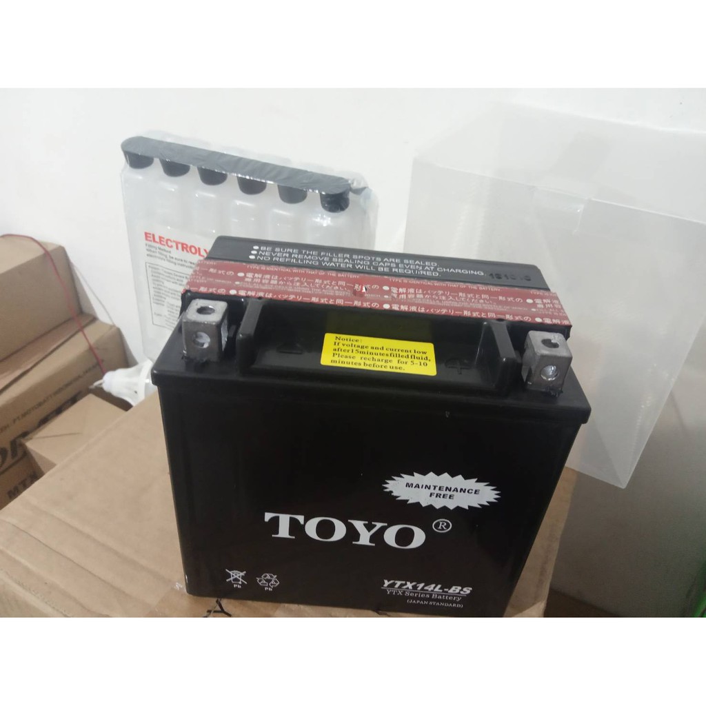 Aki TOYO MF YTX14 BS 12 V 14 Ah