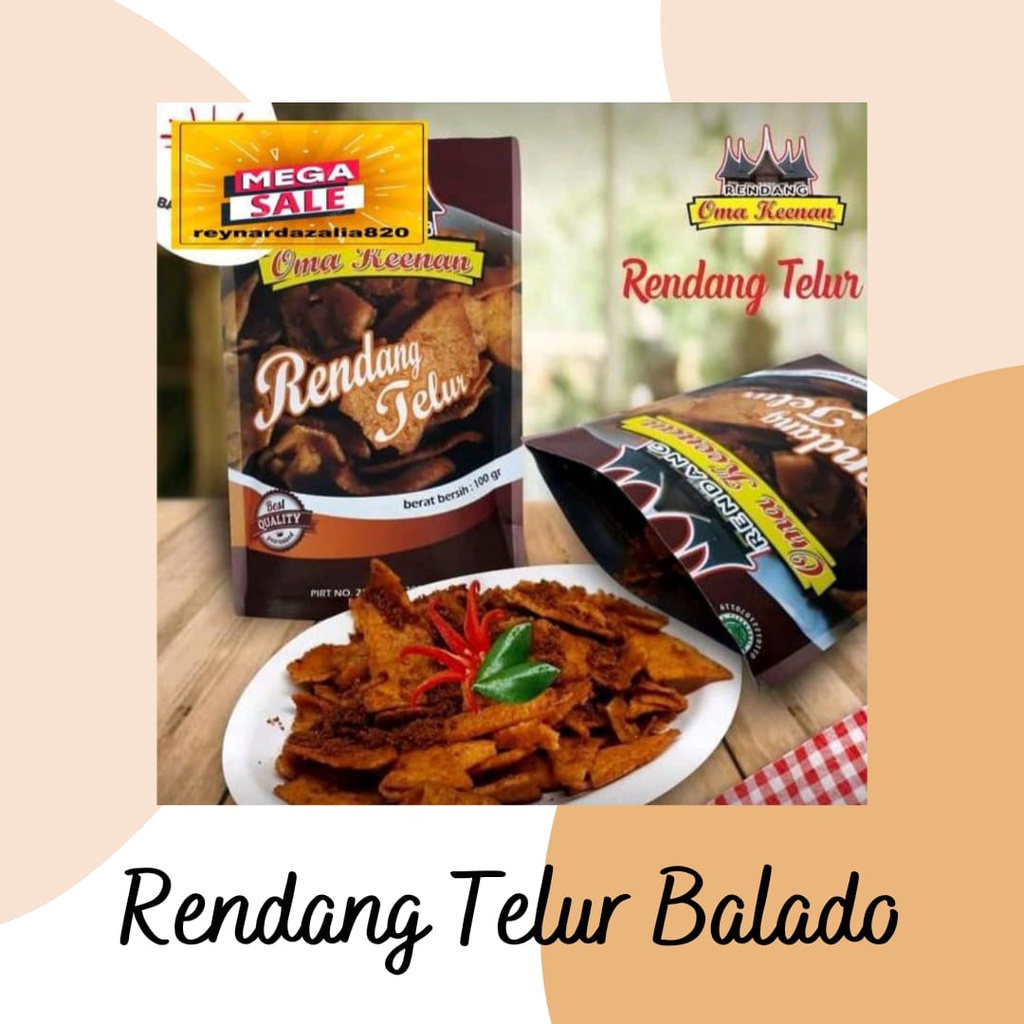 

Rendang Telur Balado
