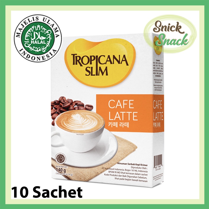 

Tropicana Slim Cafe Latte Kopi Instan Bebas Gula Untuk Diet Diabetes Box 10 Sachet