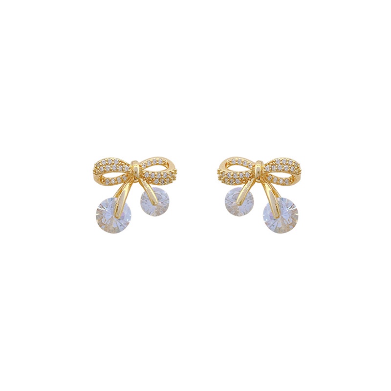 Anting Rumbai Aksen Berlian Untuk Wanita