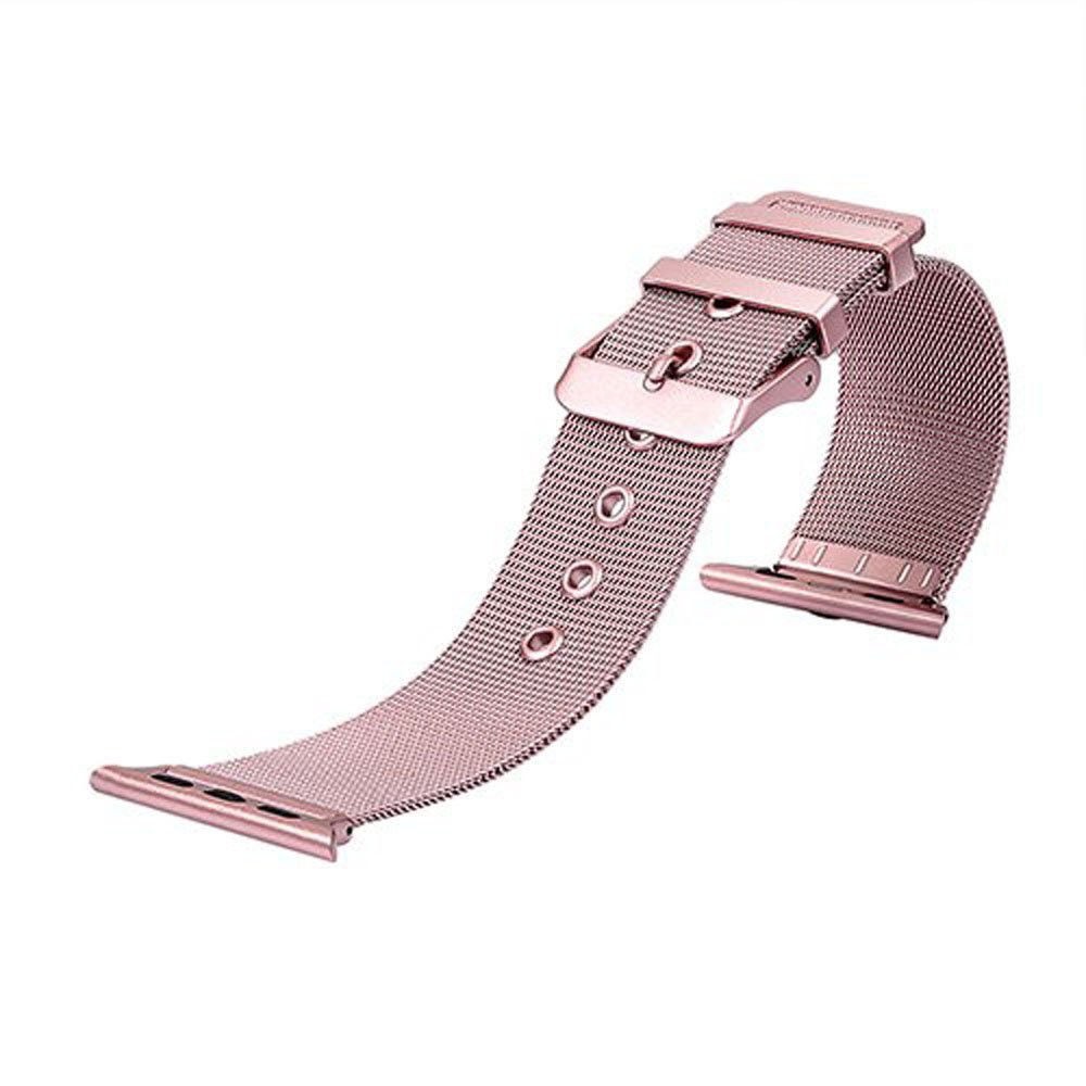 Strap Apple Watch Milanese Buckle Stainless Steel Sport Band Tali Jam Apple Series 1 2 3 4 5 6 SE 7 8 ultra