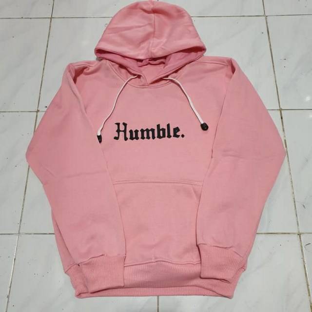 Jaket sweater hoodie jumper pria wanita sablon HUMBLE