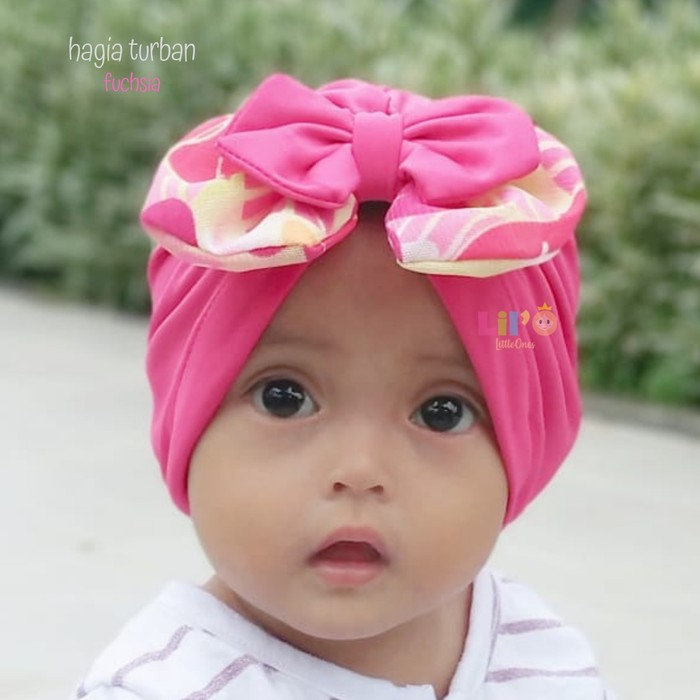 Lil'O Turban Series - Hagia Turban / Topi Anak Balita Cantik 0-2 Tahun