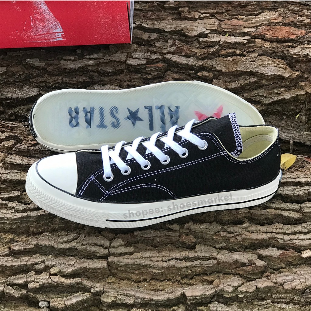 SEPATU CONVERSE 70S LOW BLACK WHITE ALL STAR CHUCK TAYLOR SOL BENING