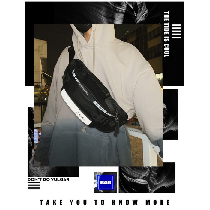 BEST SELLER TAS SELEMPANG PRIA / WAIST BAG WATERPROOF / TAS SELEMPANG SL090