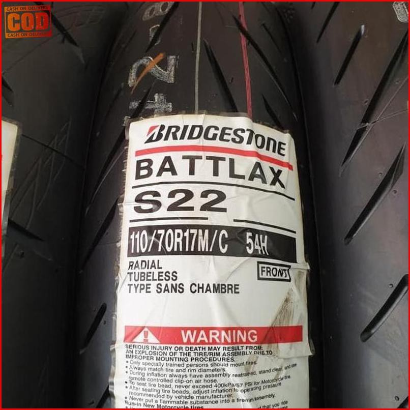 ✋Terbaik☘ Ban Bridgestone Battlax S22 110/70 -17 110/70 17 ”