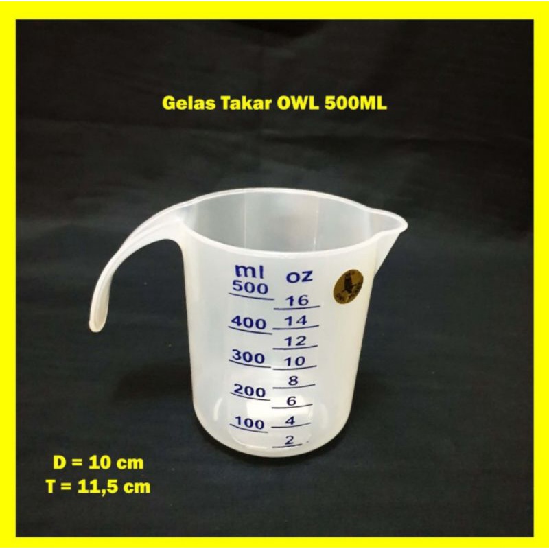 Gelas Ukur 500 ml-gelas ukur kimia-gelas ukur laboratorium-gelas ukur plastik-gelas ukur dapur-gelas