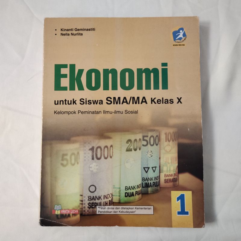 Buku Ekonomi SMA Kelas 10 | Yrama Widya, Kinanti Geminastiti