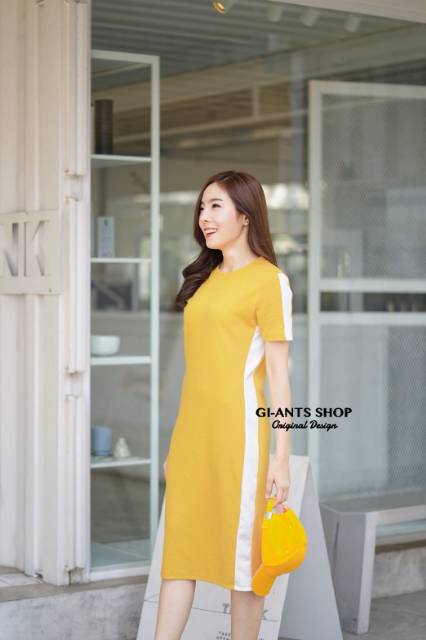 DRESS GIANTS SHOP MODEL LIST PUTIH SAMPING DRESS IMPORT BANGKOK (DRGB39)