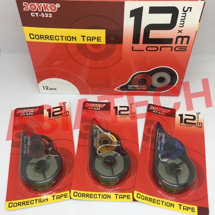 

Terbatas Correction Tape / Tip-X Kertas Joyko Ct-522 Bergaransi