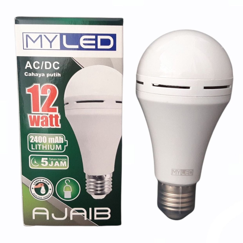 MYLED Ajaib Lampu LED Emergency AC/DC 12 Watt