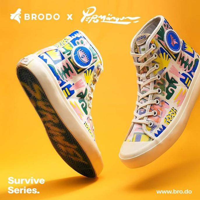 Star Brodo Vantage Survive X Popomangun - Putih, 40 Diskon