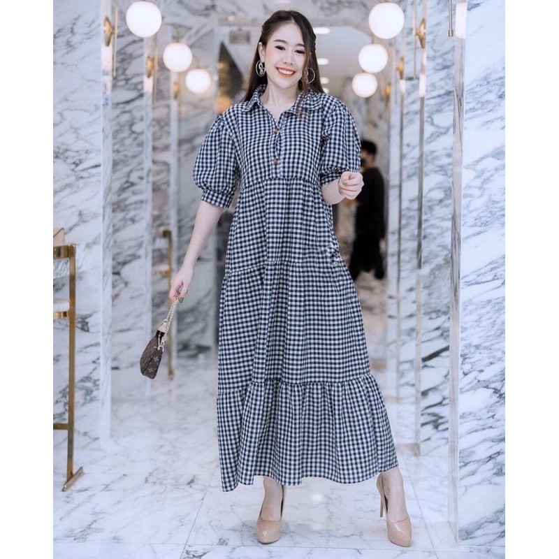 gamis busui / gamis kotak tributton / gamis fashion muslim