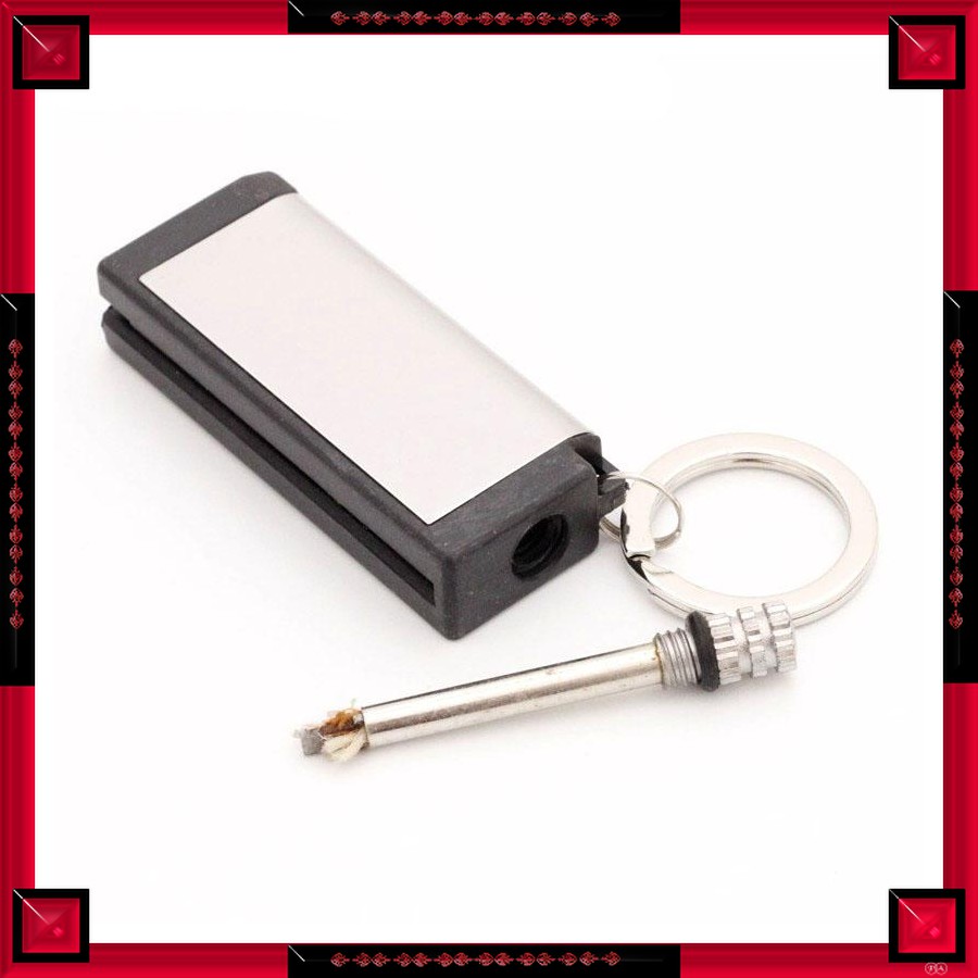 r3w Unik Firetric Outdoor Waterproof Kerosene Lighter - ES002 - Silver Berkualitas