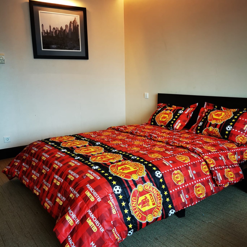 VL - COD MURAH BEDSHEET DAN BEDCOVER BOLA UK 120. 160, 180, 200 BISA CUSTOM