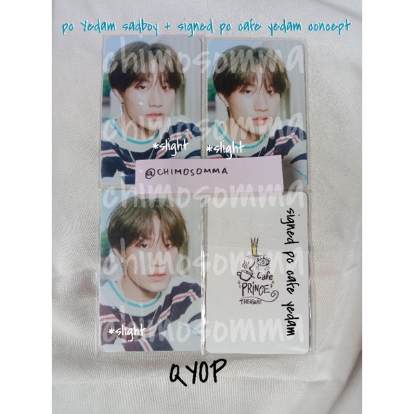 Signed photocard cafe yedam + yedam sadboy bundle [BOOKED]