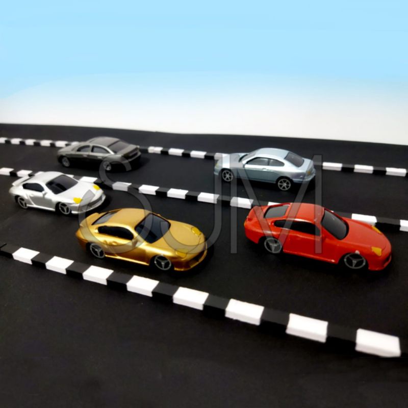 Maket Diaroma Motif Aspal Jalan raya/ kertas amplas jalan motif aspal maket