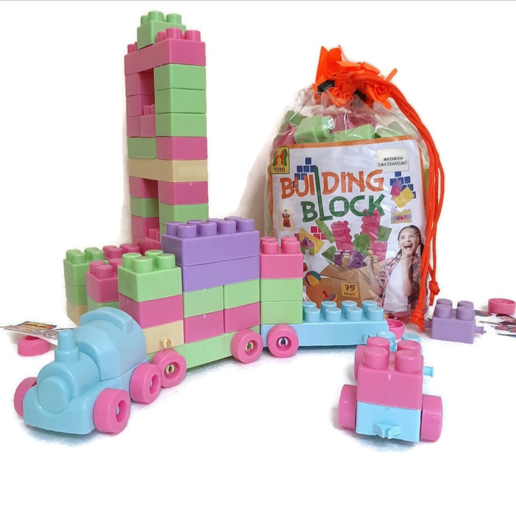 Mainan Edukasi Anak Lego Block Besar 3,5 Cm BL 75 Smart Bar