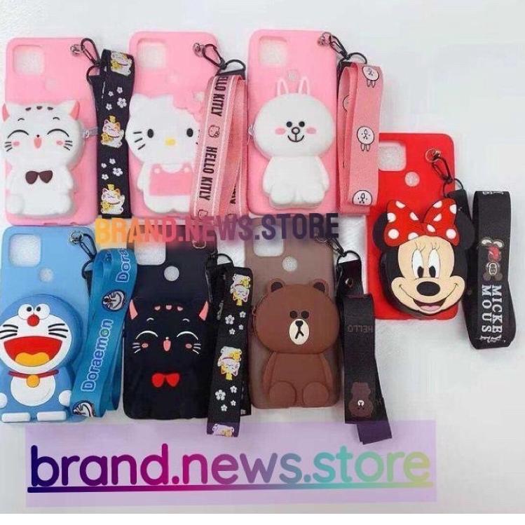 [PROMO H9N87] INFINIX HOT 9 PLAY/SMART 4/SMART 5/SOFT CASE KARAKTER DISNEY KARAKTER DOMPET KOIN + GA