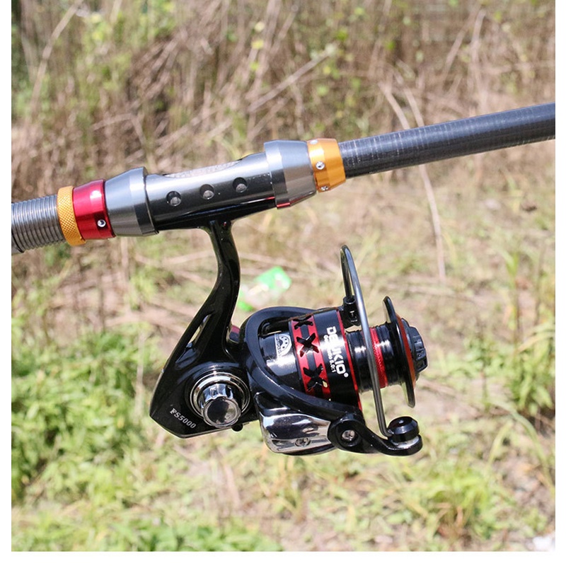 Bahan Logam Spinning Fishing Reel Max Drag 15kg Karbon Fiber Fishing Rod Combo Fishing Joran Pancing 1.65M 1.8M 2.1M  Dengan Dahan Serat Karbon Joran Gulungan Lengan CNC Pancing Set Lengkap Untuk Memancing Joran Umpan Lure Fishing Hook Gift Wheel Pole