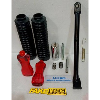  KODE  7588 PAKET PENINGGI SHOCK DEPAN BELAKANG MOTOR  