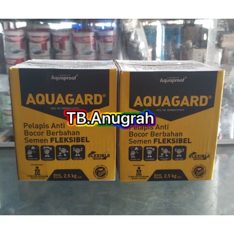 AQUAGARD SET A+B ACIAN KEDAP AIR Anti bocor anti rembes waterproofing aquagard 2,5 kg 2.5 kg 2.5kg