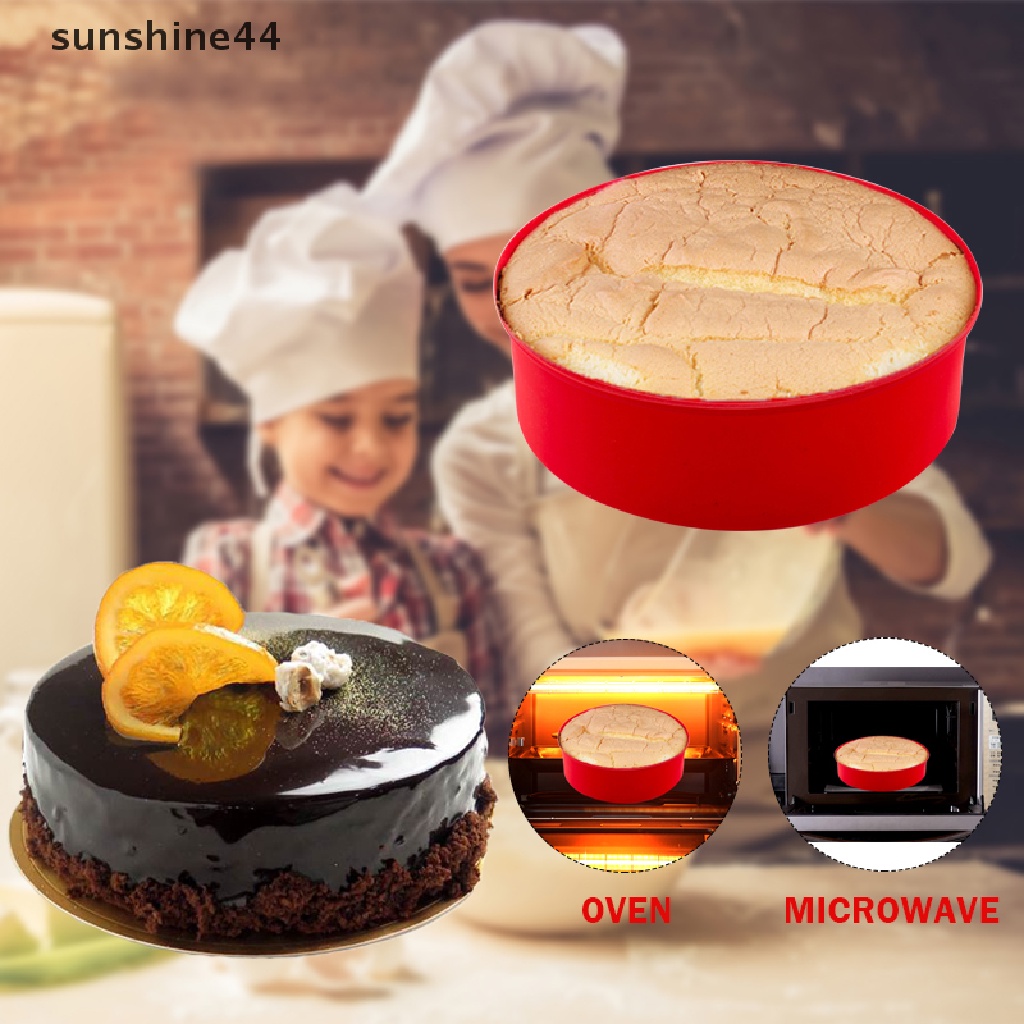 Sunshine Cetakan Kue Bentuk Bulat Bahan Silikon Ukuran 6 Inci