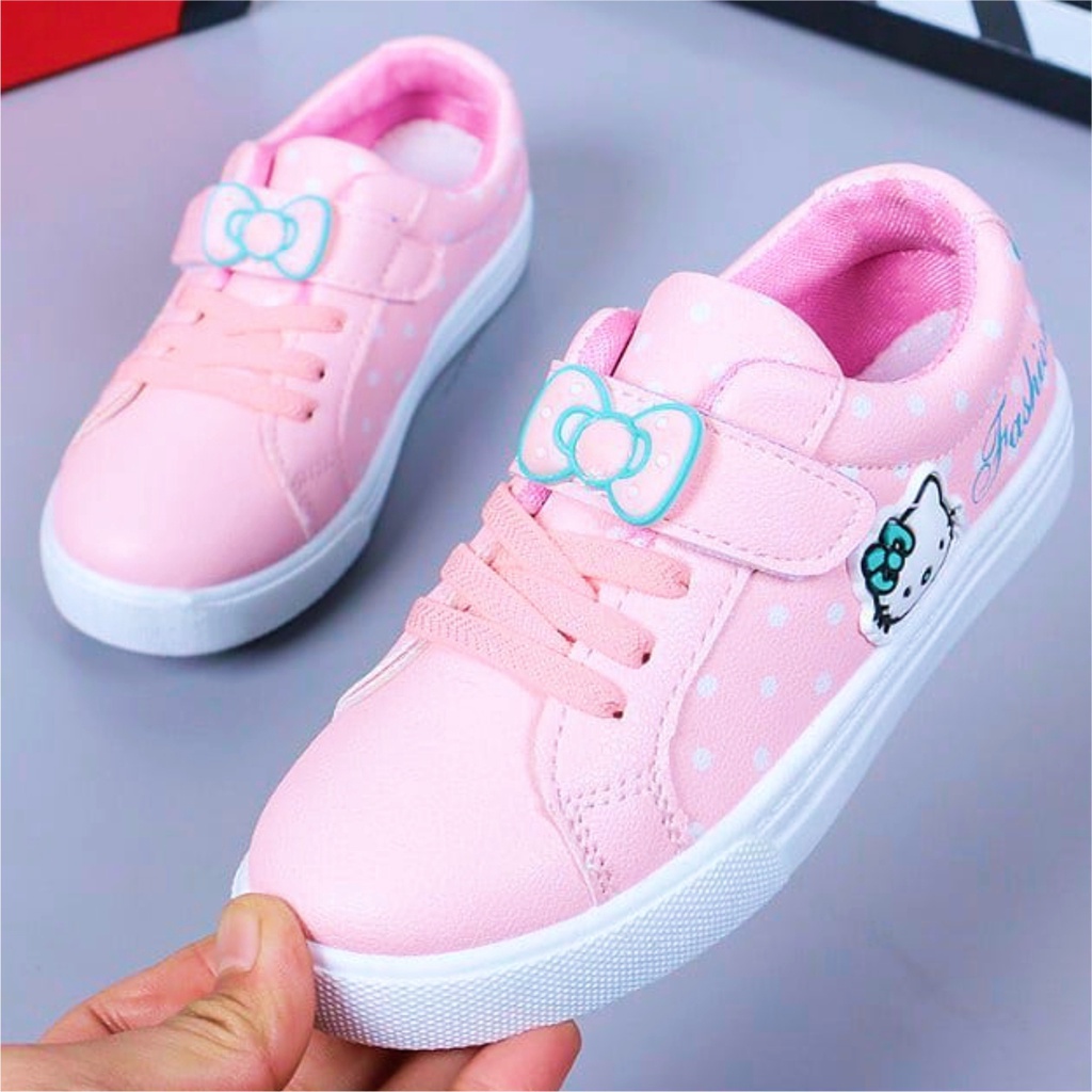 SEPATU SNEAKER ANAK PEREMPUAN BAHAN KARET BISA COD KEREN