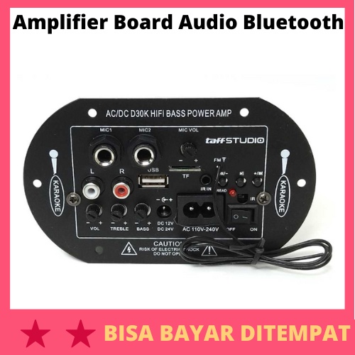 Amplifier Board Audio Bluetooth Subwoofer DIY 35W / Ampli Amplifier Kit Blutut Bluthoot Bluetooth Audio Board Speaker Aktif Subwoofer Subwofer Stereo Setereo Mini Board Karaoke Salon Mobil Class D Ac Dc Power Rakitan Rumahan Full Super Bass Ngebass Murah