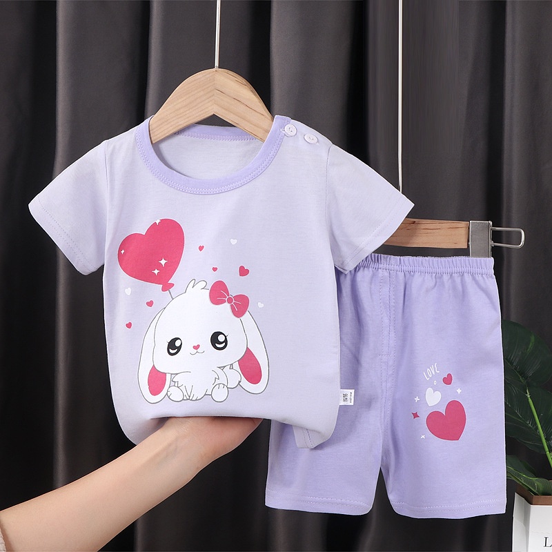 TSC - BBA1 Setelan Anak 0- 3 Tahun Model 1 - 10 Baju Setelan Anak Piyama Tidur Pendek Jumper Anak Bayi