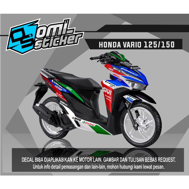 decal honda vario LCR castrol