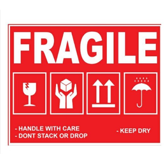 

STIKER FRAGILE/STIKER PECAH BELAH UKURAN 7 X 5,5 CM.