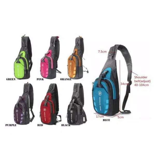 (BOBO ORI) BOBO OUTDOOR WATERPROOF SLEMPANG SPORT TAHAN AIR TAS BAHU OLAHRAGA MURAH IMPORT REAL PICT